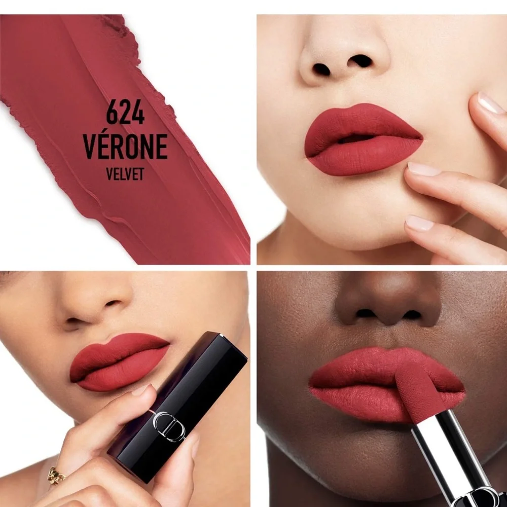 Dior Rouge Dior Long Wear Lipstick in Shade 624 Verone